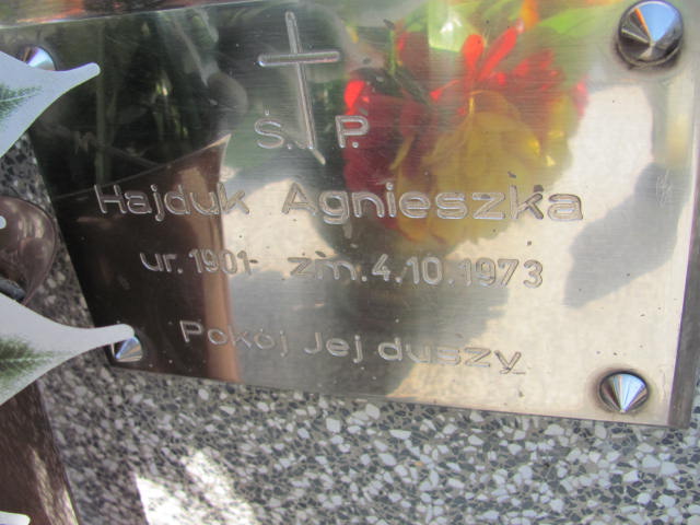 Agnieszka Hajduk 1901 Rudnik nad Sanem - Grobonet - Wyszukiwarka osób pochowanych