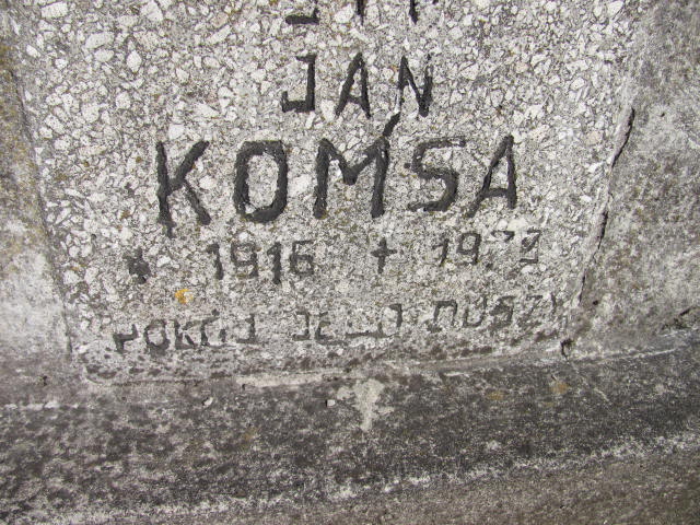 Jan Komsa 1916 Rudnik nad Sanem - Grobonet - Wyszukiwarka osób pochowanych
