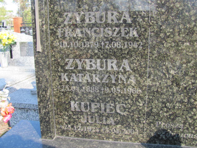 Julia Kupiec 1924 Rudnik nad Sanem - Grobonet - Wyszukiwarka osób pochowanych