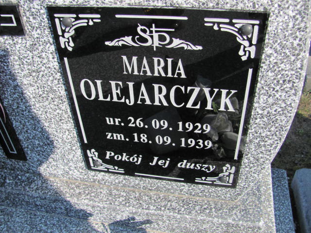 Grób Maria Olejarczyk