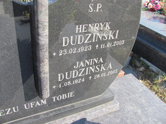 Henryk Dudziński 1923 Rudnik nad Sanem - Grobonet - Wyszukiwarka osób pochowanych
