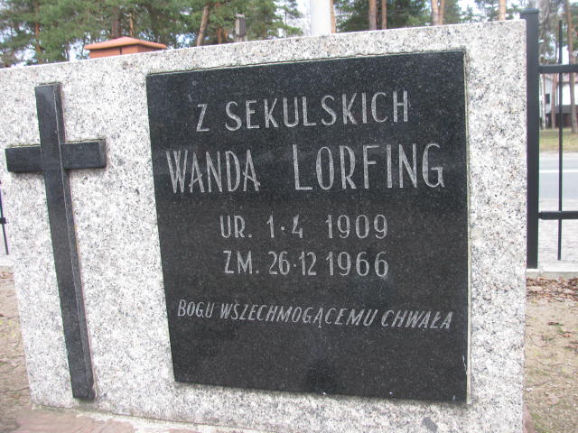 Wanda Lorfing 1909 Rudnik nad Sanem - Grobonet - Wyszukiwarka osób pochowanych