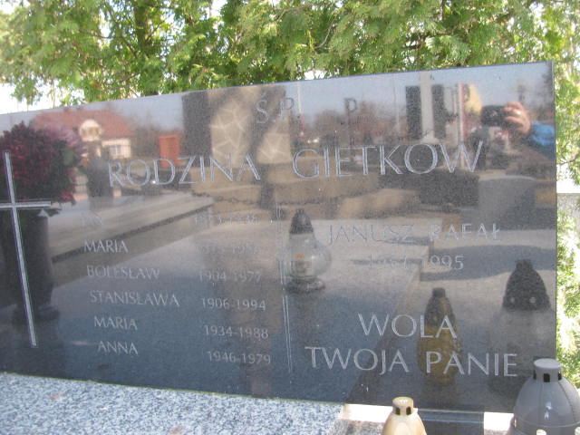 Anna Gietka 1946 Rudnik nad Sanem - Grobonet - Wyszukiwarka osób pochowanych