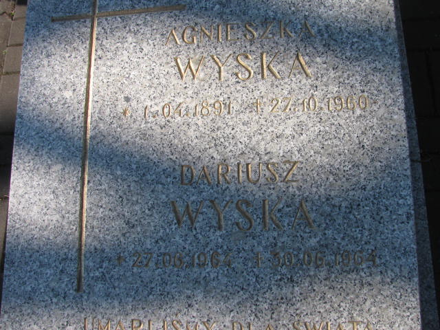 Agnieszka Wyska 1891 Rudnik nad Sanem - Grobonet - Wyszukiwarka osób pochowanych