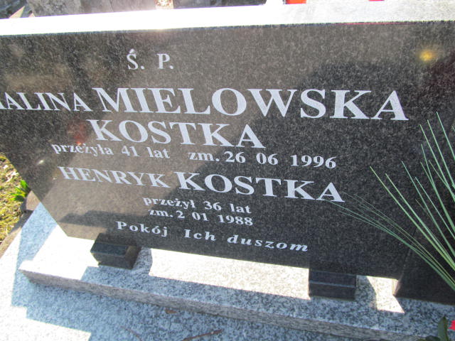Halina Mielowska Kostek 1954 Rudnik nad Sanem - Grobonet - Wyszukiwarka osób pochowanych