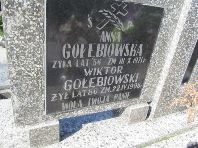 Franciszek Gołębiowski 1887 Rudnik nad Sanem - Grobonet - Wyszukiwarka osób pochowanych