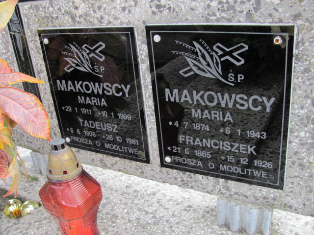 Franciszek Makowski 1865 Rudnik nad Sanem - Grobonet - Wyszukiwarka osób pochowanych