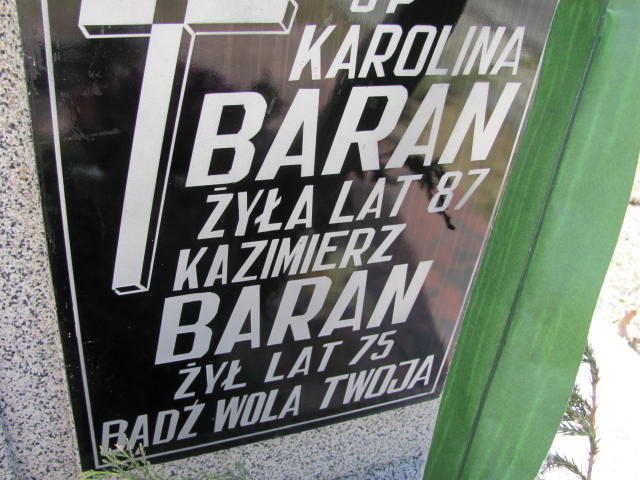 Kazimierz Baran Rudnik nad Sanem - Grobonet - Wyszukiwarka osób pochowanych