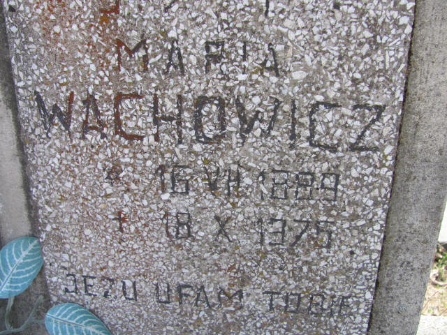 Maria Wachowicz 1889 Rudnik nad Sanem - Grobonet - Wyszukiwarka osób pochowanych