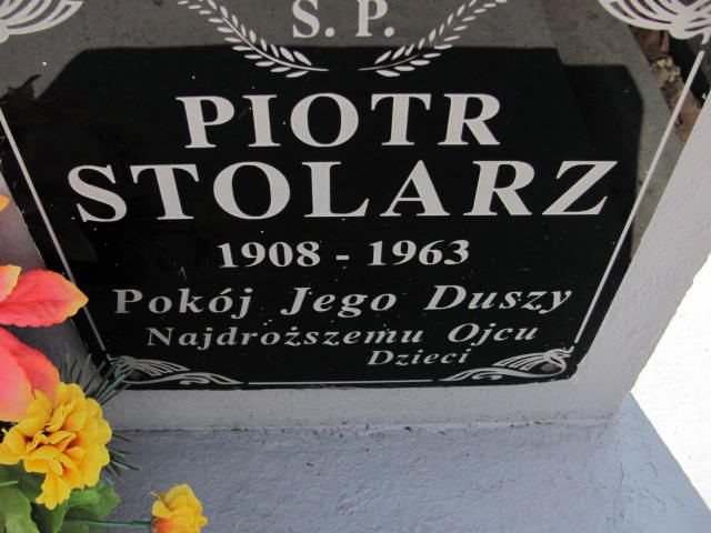 Piotr Stolarz 1908 Rudnik nad Sanem - Grobonet - Wyszukiwarka osób pochowanych