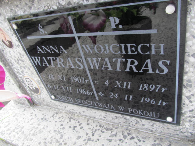 Anna Watras 1907 Rudnik nad Sanem - Grobonet - Wyszukiwarka osób pochowanych