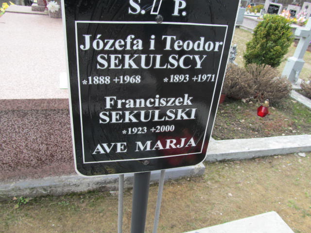 Teodor Sekulski 1893 Rudnik nad Sanem - Grobonet - Wyszukiwarka osób pochowanych