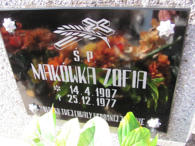 Zofia Makówka 1907 Rudnik nad Sanem - Grobonet - Wyszukiwarka osób pochowanych