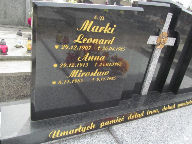 Leonard Marki 1907 Rudnik nad Sanem - Grobonet - Wyszukiwarka osób pochowanych